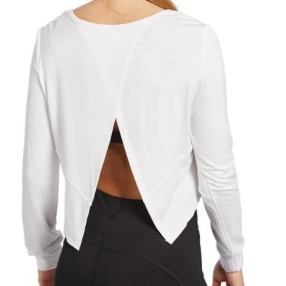 NWT Splendid Cropped Stripe Deconstructed Pullover - Picture 2 of 5